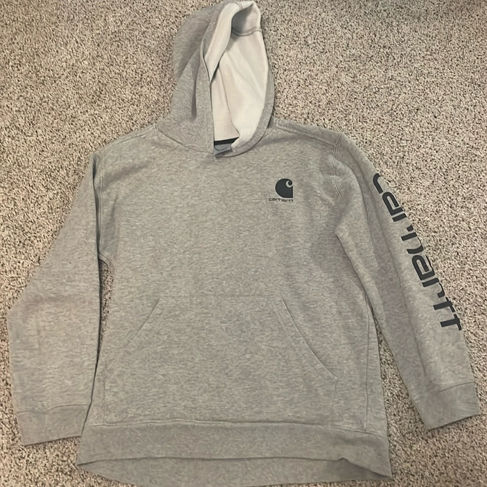 Boys Carhartt hooded sweatshirt, like new.